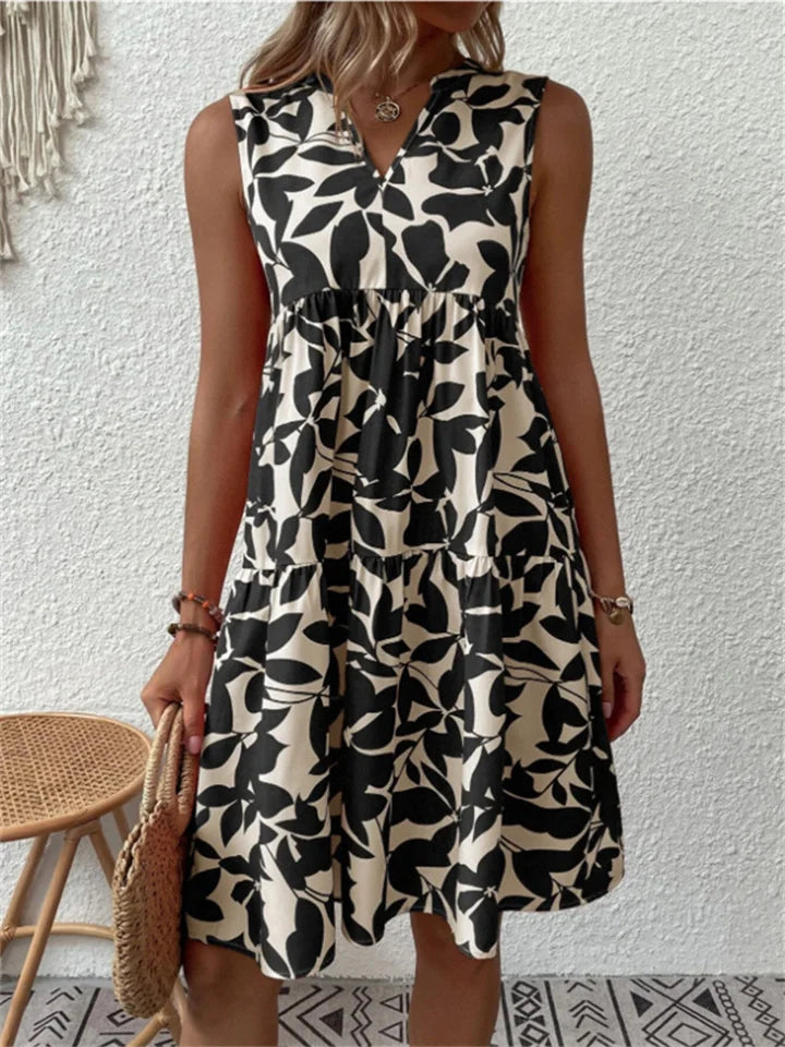 Alyana - Flowing Floral Midi Dress
