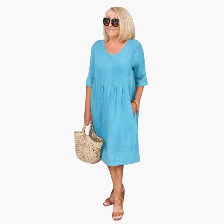Audrey - Casual Pocket Tunic Dress
