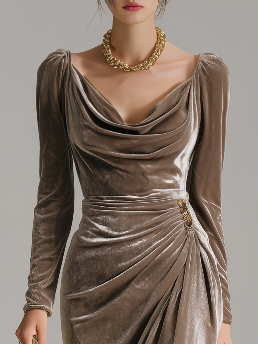 Sylvie - Elegant Midi Dress with Flattering Fit