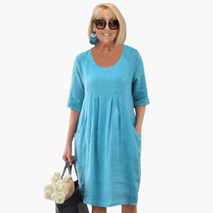 Audrey - Casual Pocket Tunic Dress