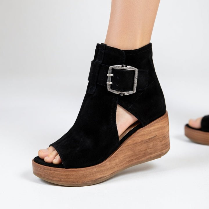 Madonna – Modern Open Wedge Ankle Boots