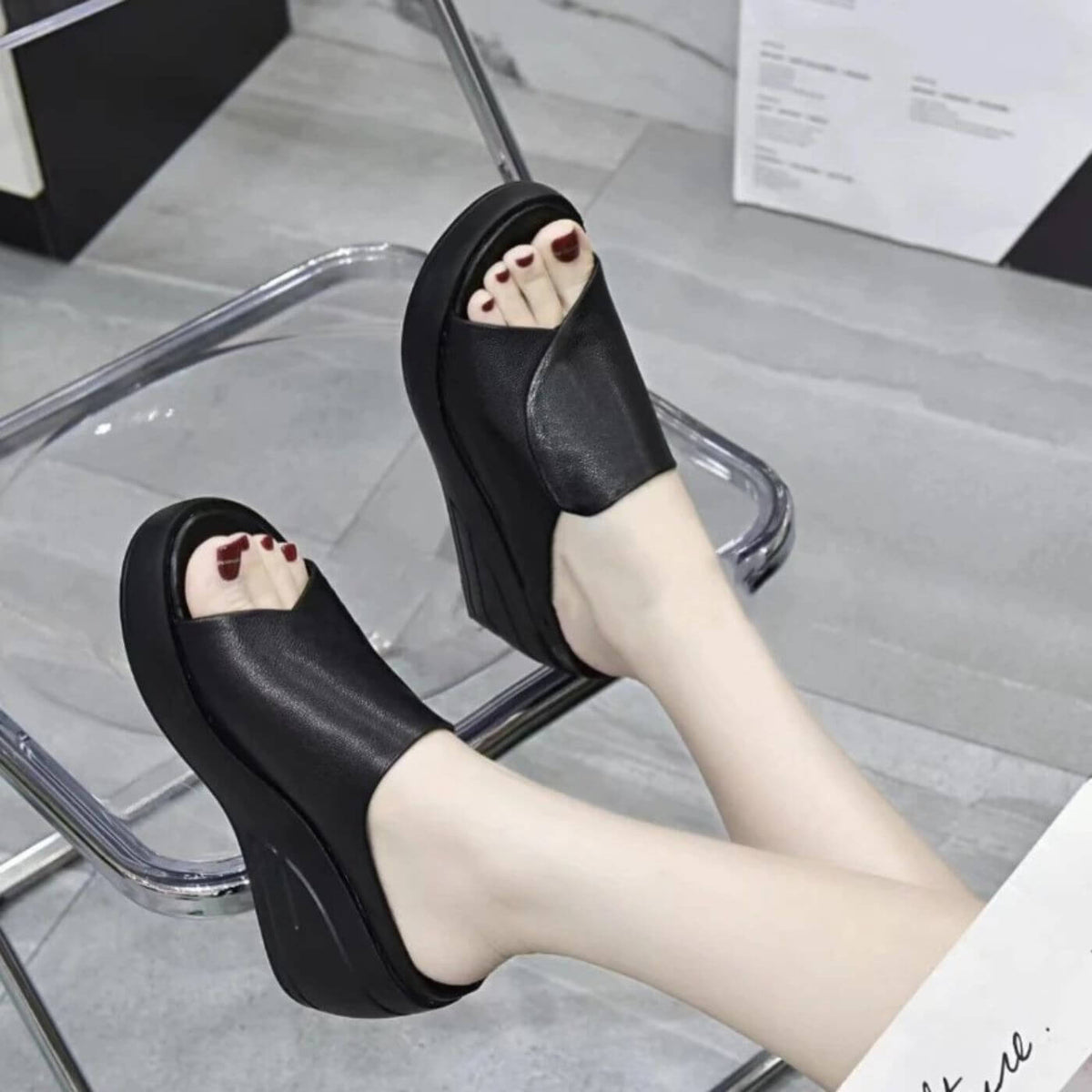 Marigold – Orthopedic Slip-On Wedge Sandals