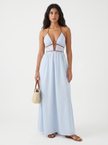 Pia - Flowing Halter Summer Maxi Dress