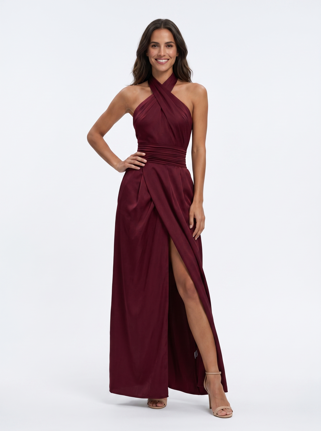 Norlene – Elegant Halter Maxi Dress