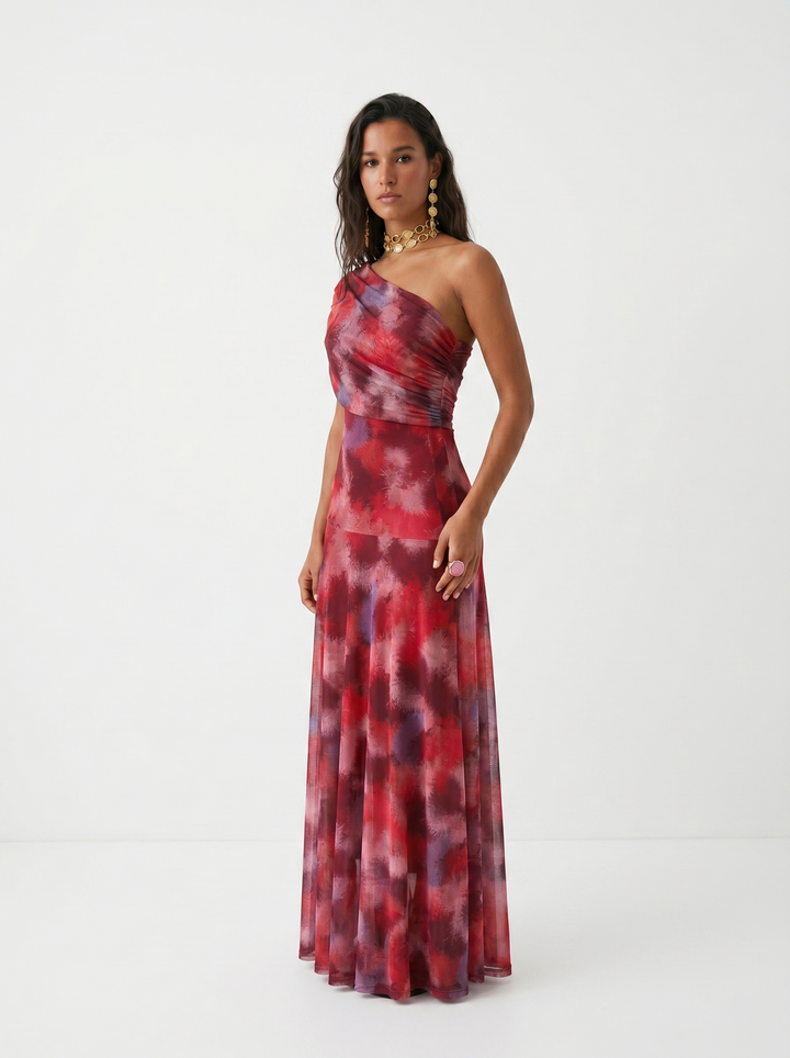 Mia - Elegant Off Shoulder Maxi Dress