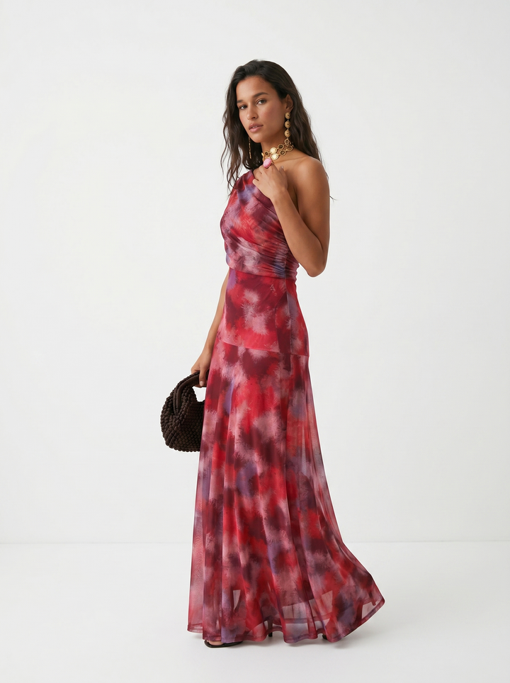 Mia - Elegant Off Shoulder Maxi Dress