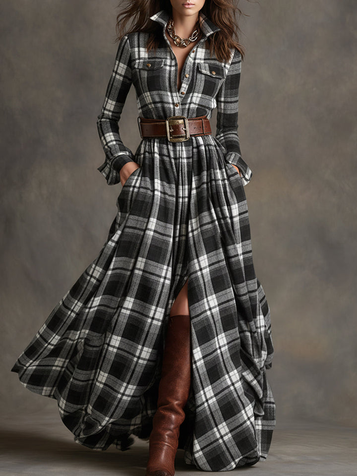 Helen - Belted Shirt Dress with Pockets