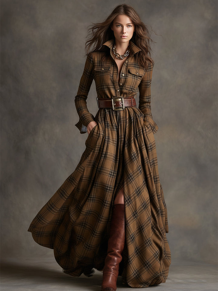 Helen - Belted Shirt Dress with Pockets