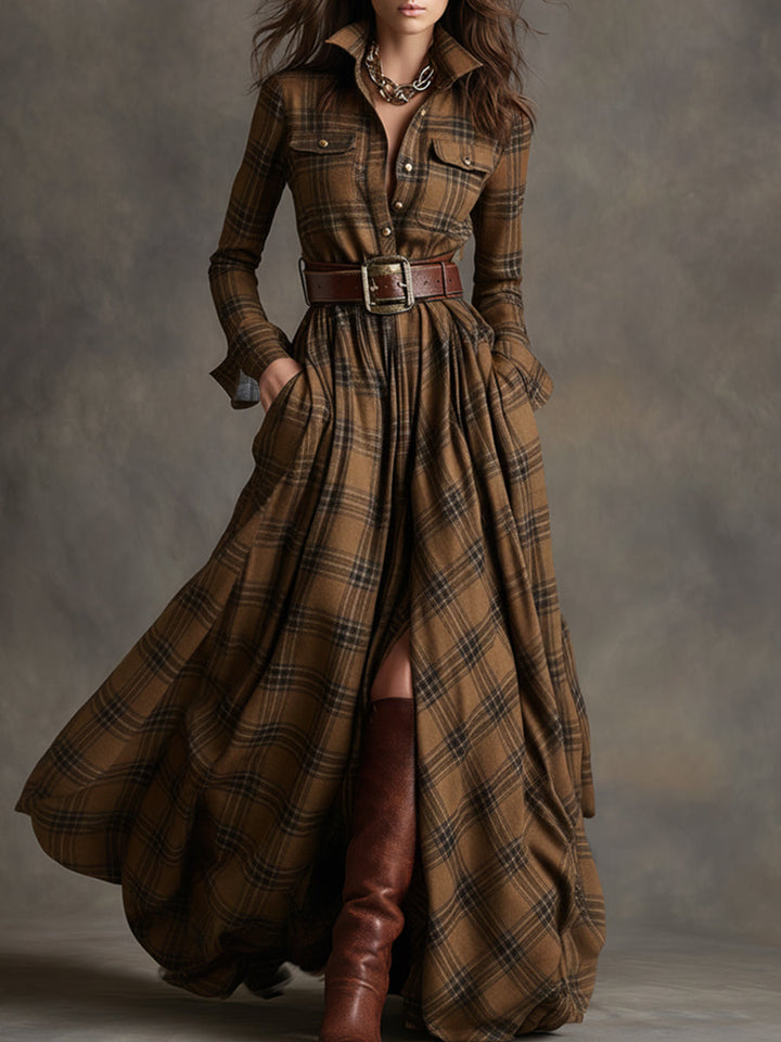 Helen - Belted Shirt Dress with Pockets