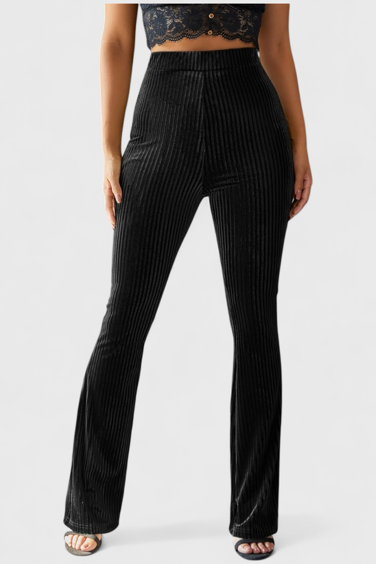 Velvet Flared Pants by Liset