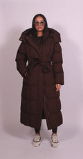 Kelly – Long Belted Puffer Coat