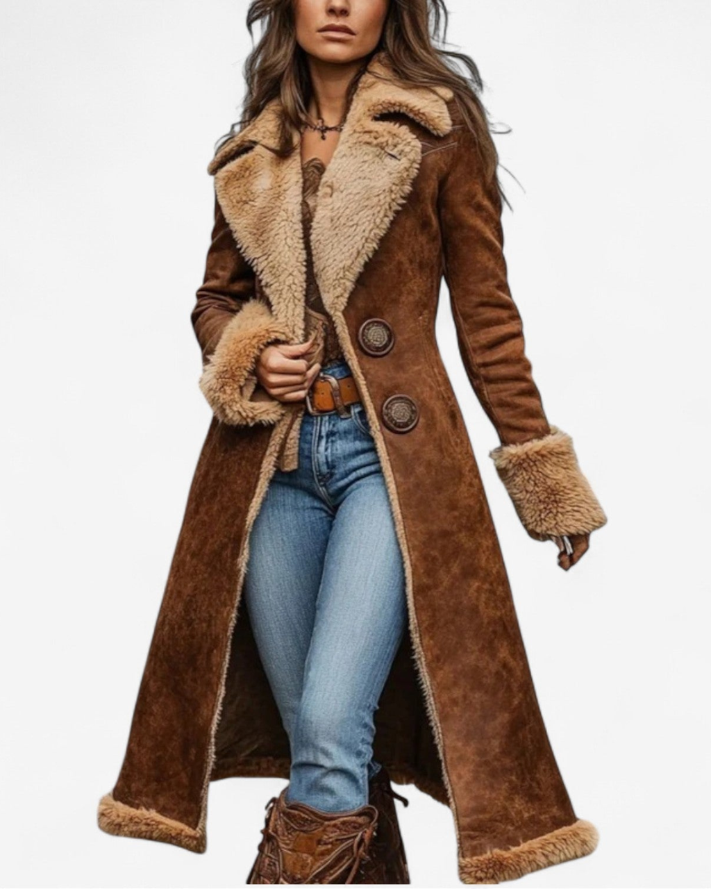 Izzie – Vintage Inspired Long Coat