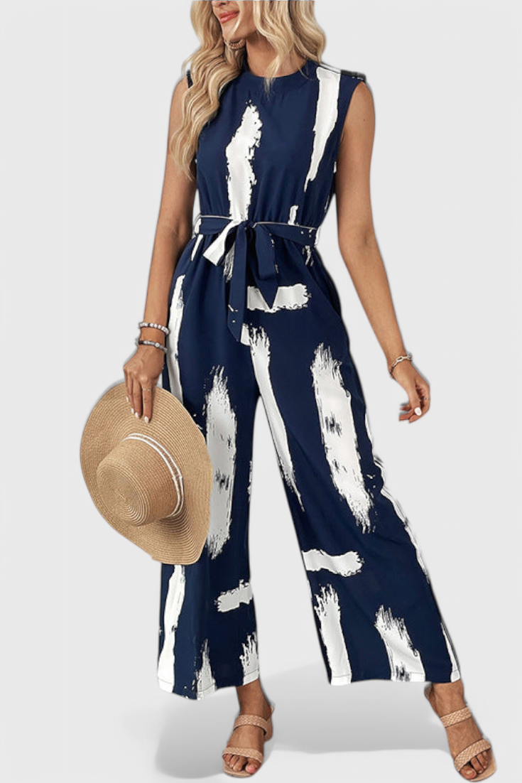 Zola Tied Waist Wide Leg Jumpsuit