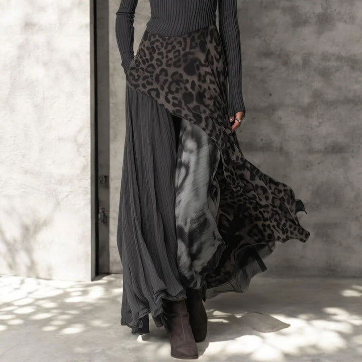Rian - Long Leopard-Print Maxi Dress