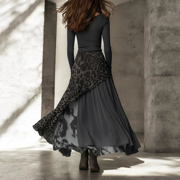 Rian - Long Leopard-Print Maxi Dress