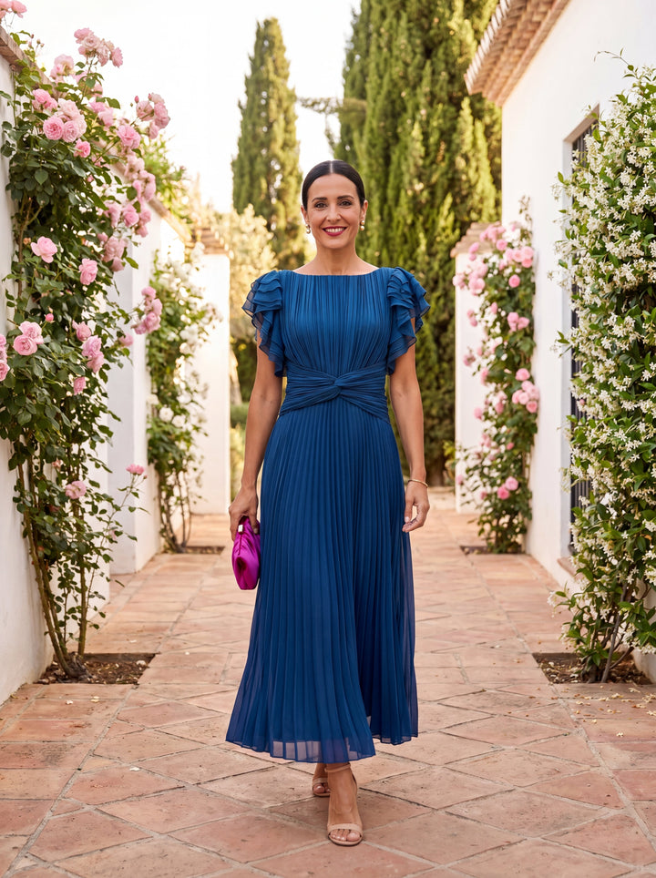 Nellie – Elegant Flowy Midi Dress
