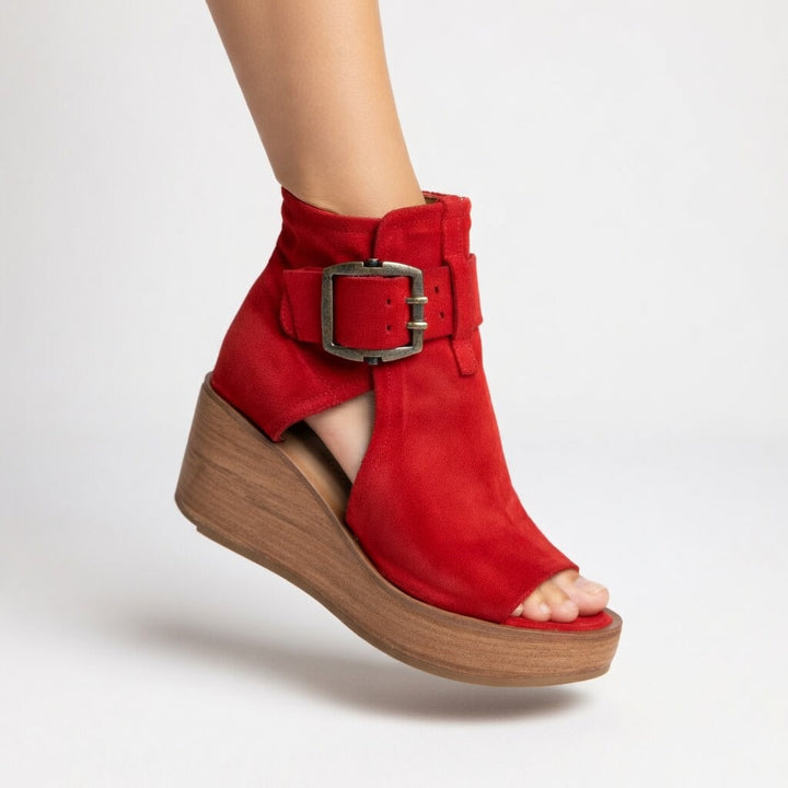Madonna – Modern Open Wedge Ankle Boots