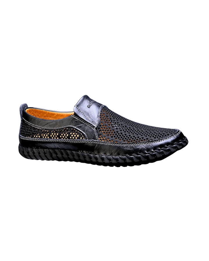 Zanjo - Breathable Leather Slip-On Casual Shoes