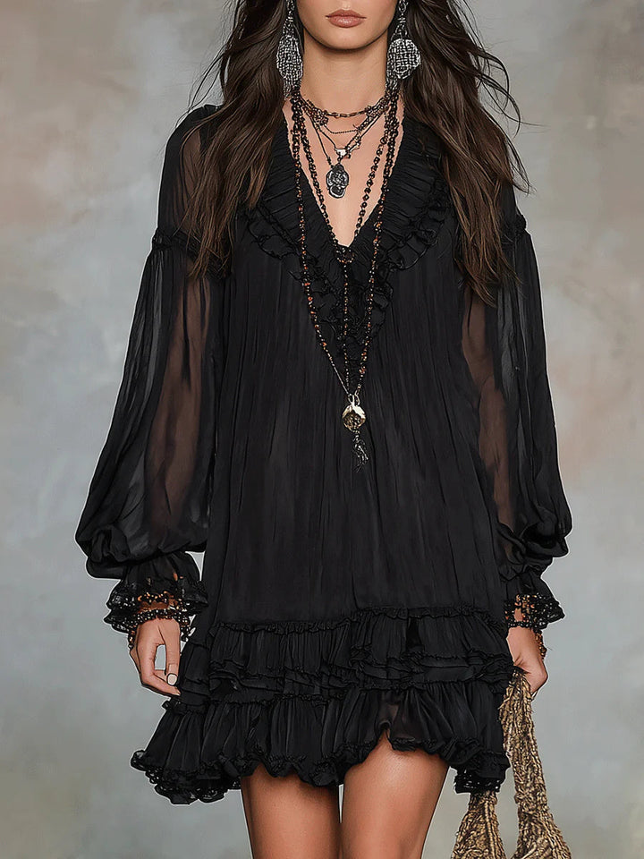 Seraphina - Timeless Ruffle Mini Dress