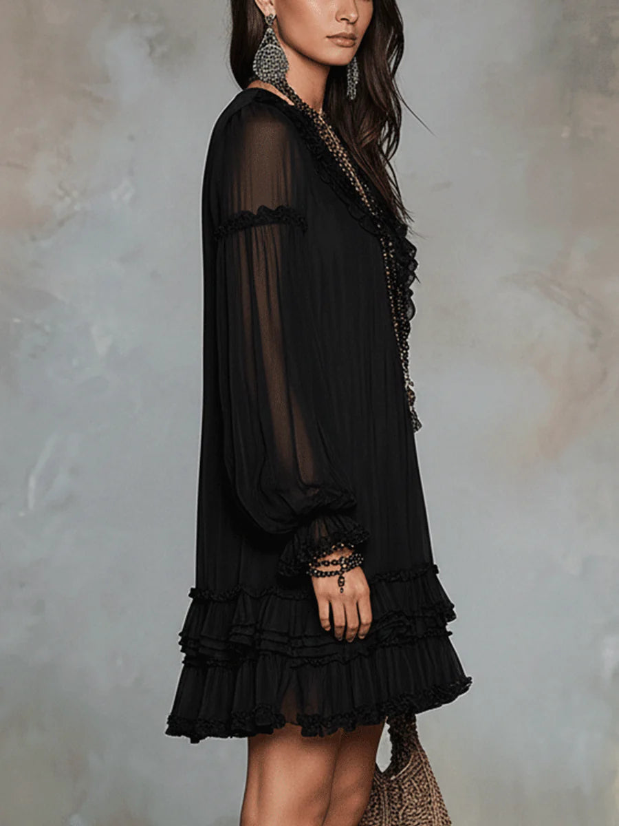 Seraphina - Timeless Ruffle Mini Dress