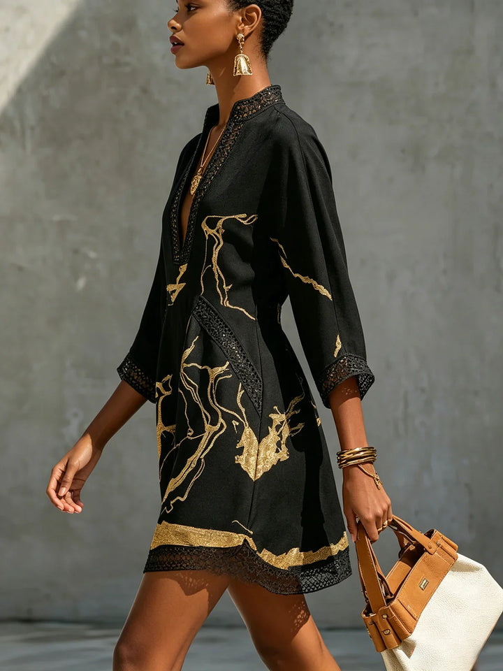 Rufie - Marble Print Mini Dress