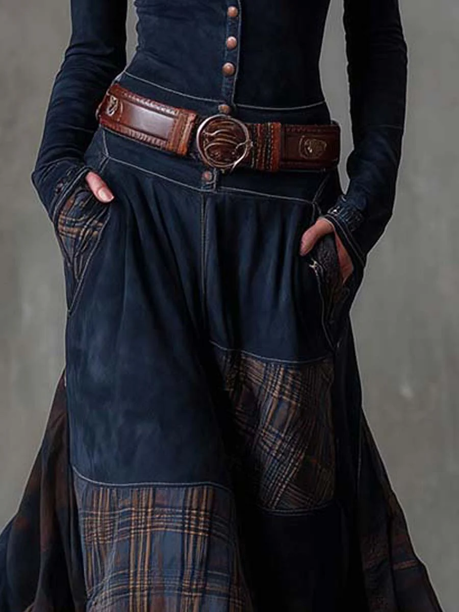 Jill – Suede-Effect Maxi Dress With Belt