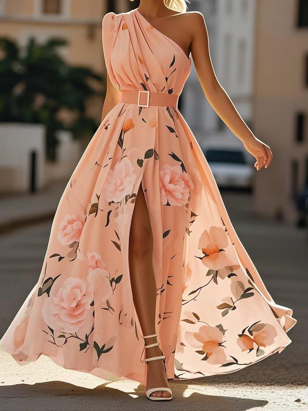 Erica - Light Green Floral Maxi Dress