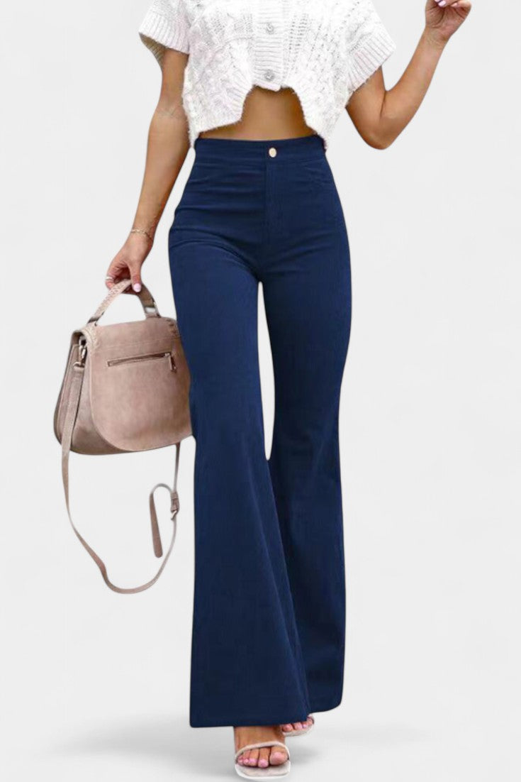 Kiara Wide-Leg High-Waisted Trousers