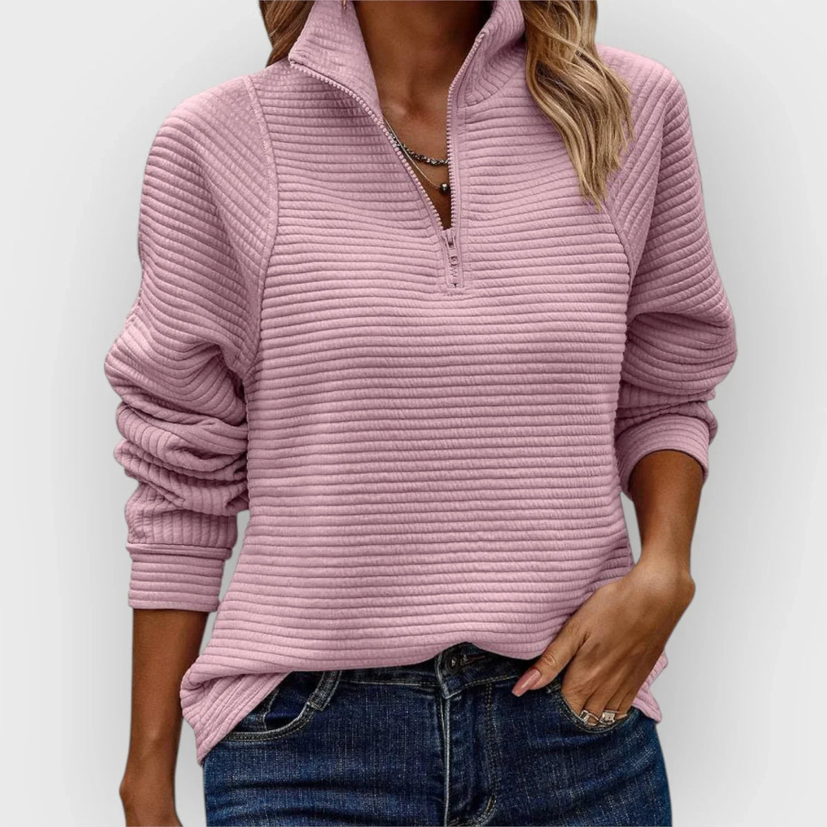 Elsa – Half-Zip Pullover for Effortless Style and Comfort