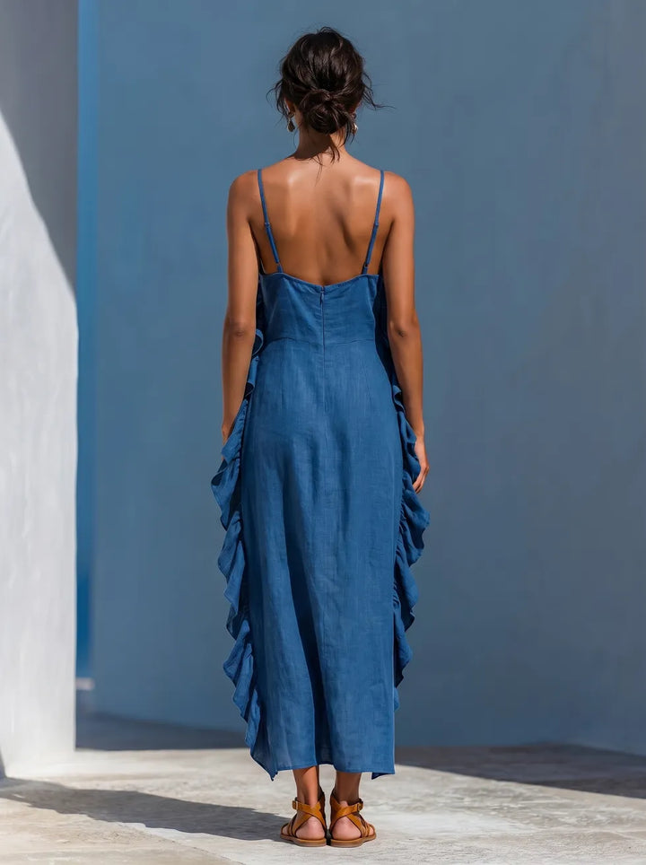 Harra - Flowing Maxi Dress with Ruffle Details