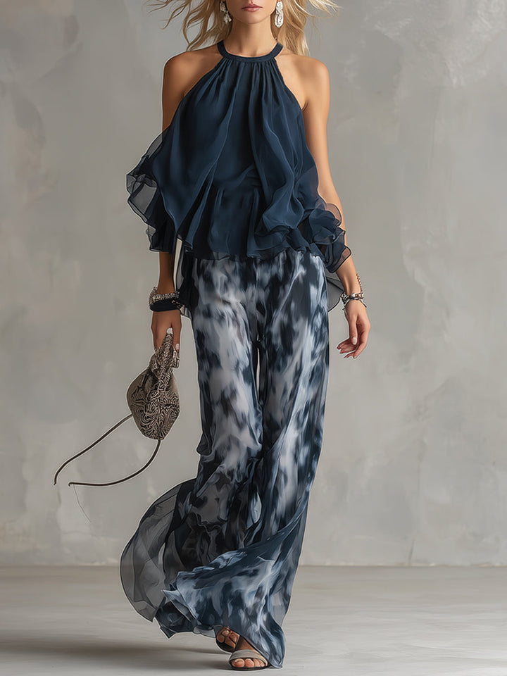 Magnolia™ | Lightweight flowing Top and Wide-leg Trousers Set