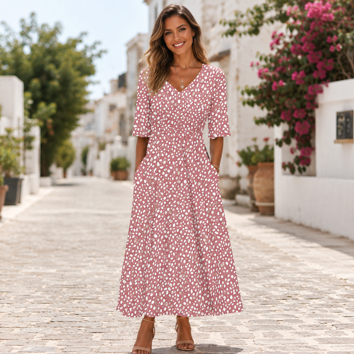Keira - Elegant Tummy-Control Midi Dress