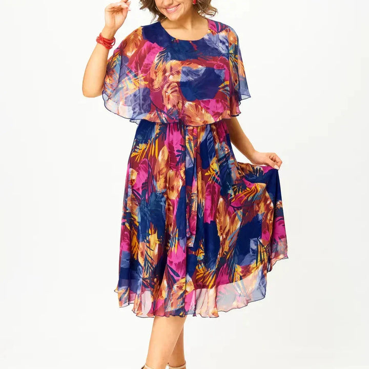 Beatrice - Breezy Plus Size Chiffon Dress