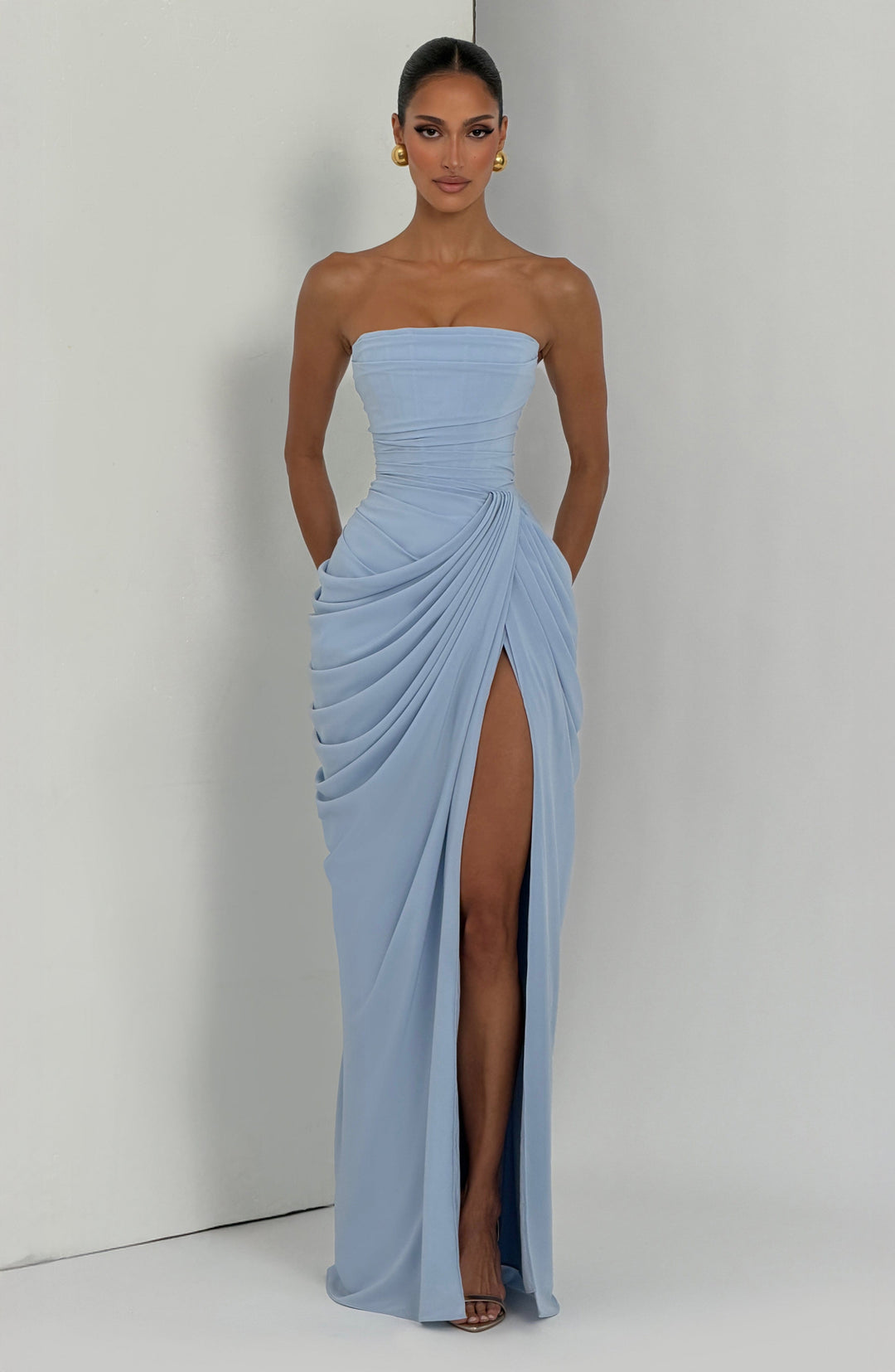 Lolita - Strapless Maxi Dress with Corset