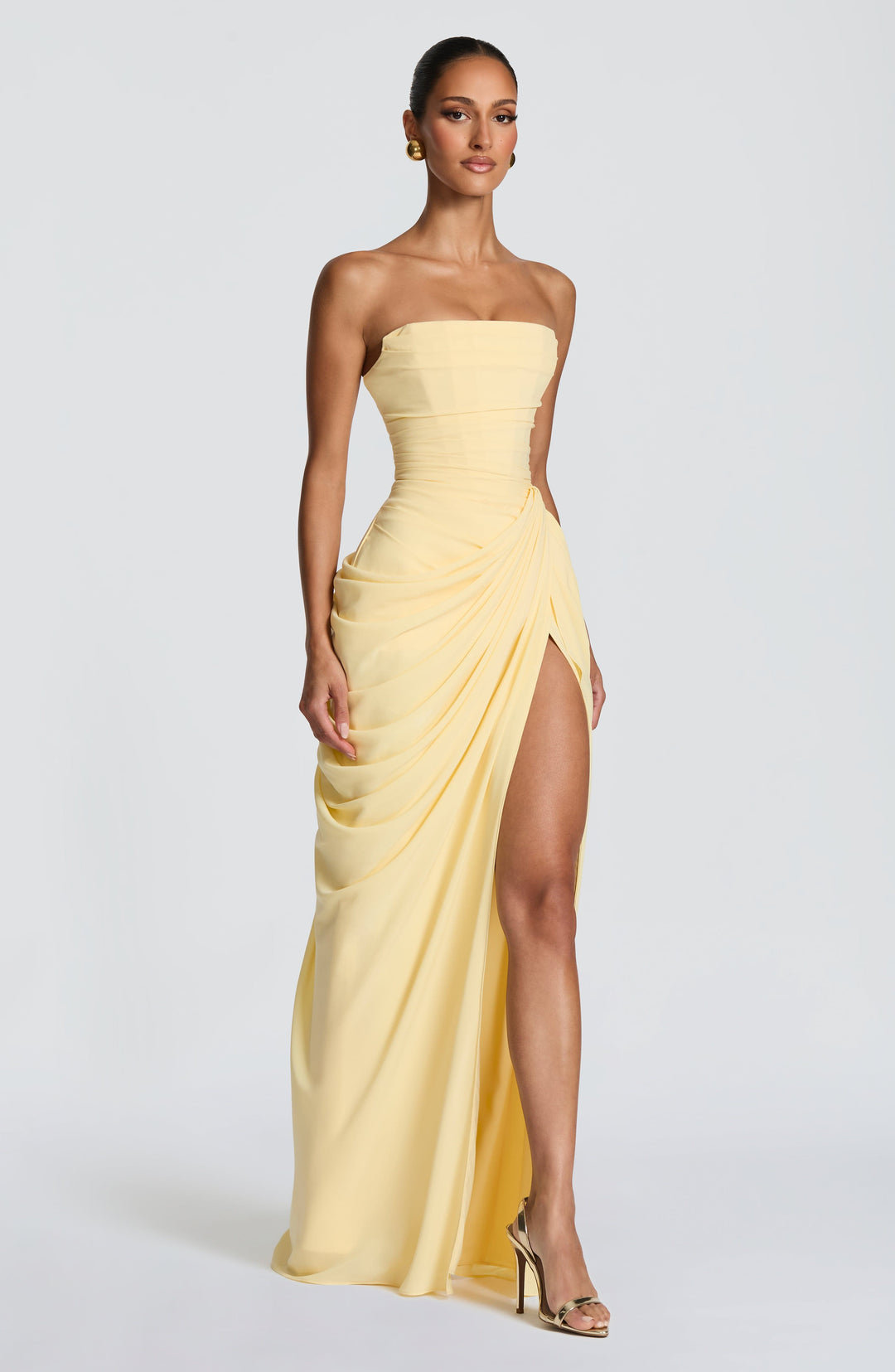 Lolita - Strapless Maxi Dress with Corset