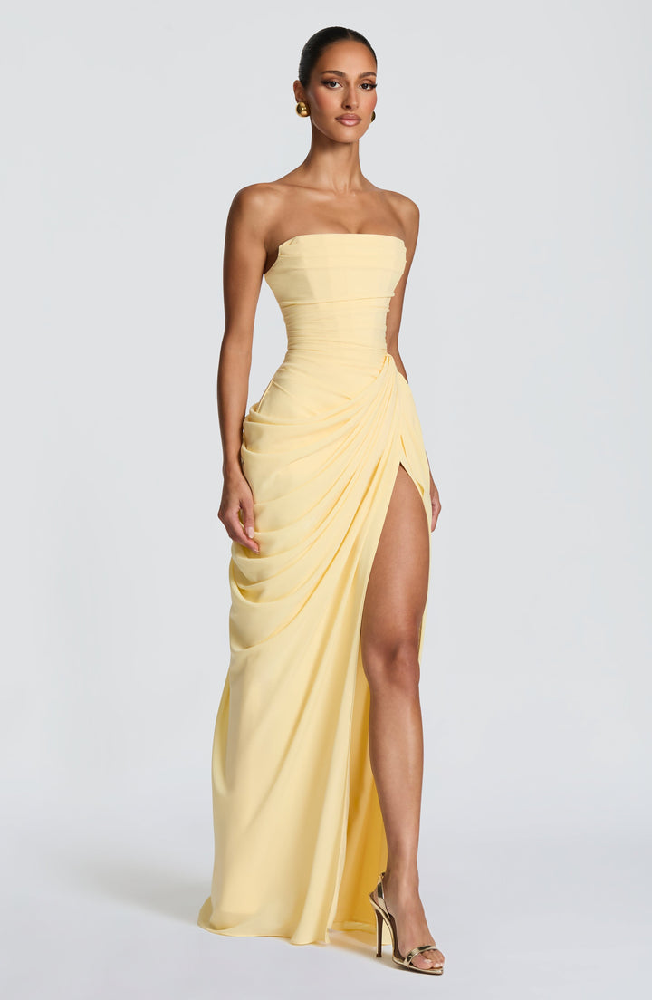 Lolita - Strapless Maxi Dress with Corset