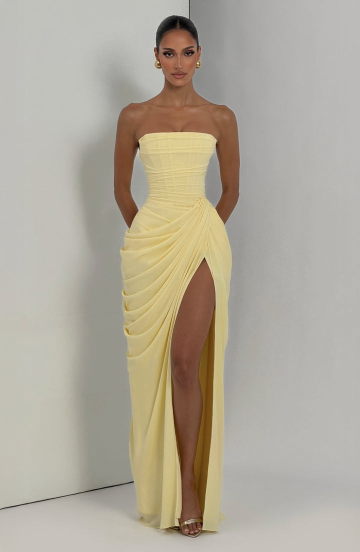 Lolita - Strapless Maxi Dress with Corset