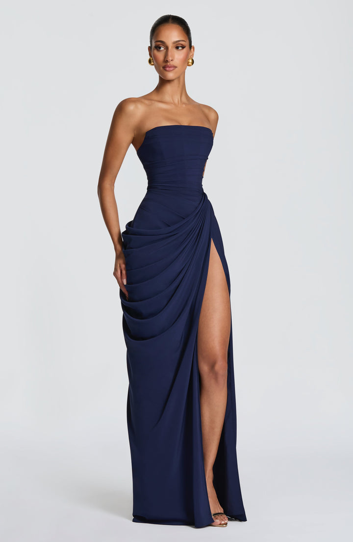 Lolita - Strapless Maxi Dress with Corset