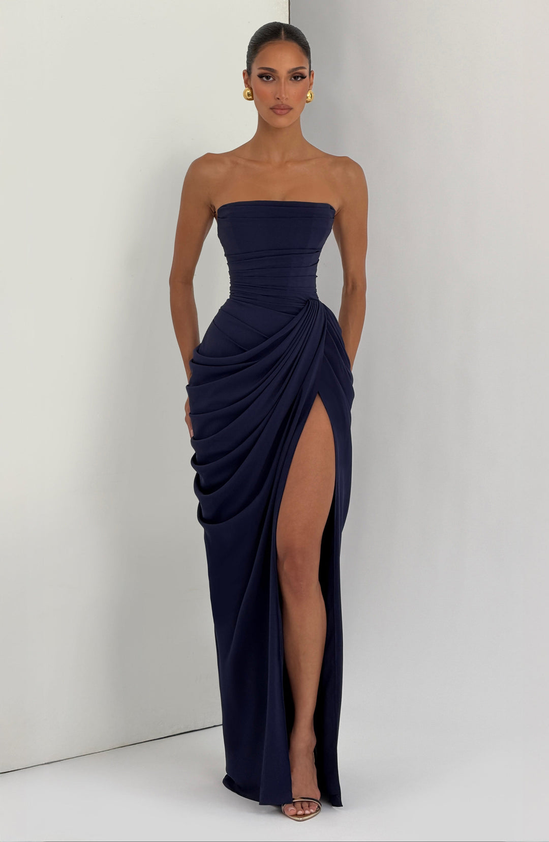 Lolita - Strapless Maxi Dress with Corset