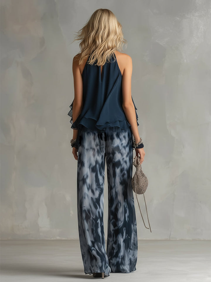 Magnolia™ | Lightweight flowing Top and Wide-leg Trousers Set