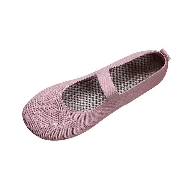 Gemma - Breathable Knit Walking Flats