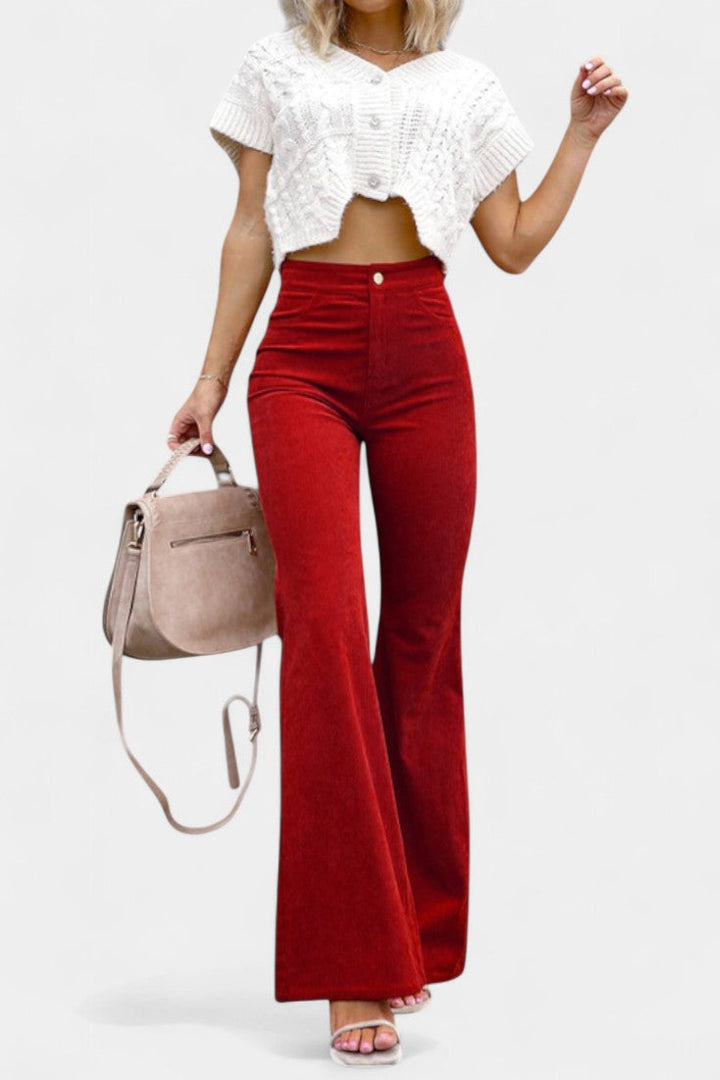 Kiara Wide-Leg High-Waisted Trousers