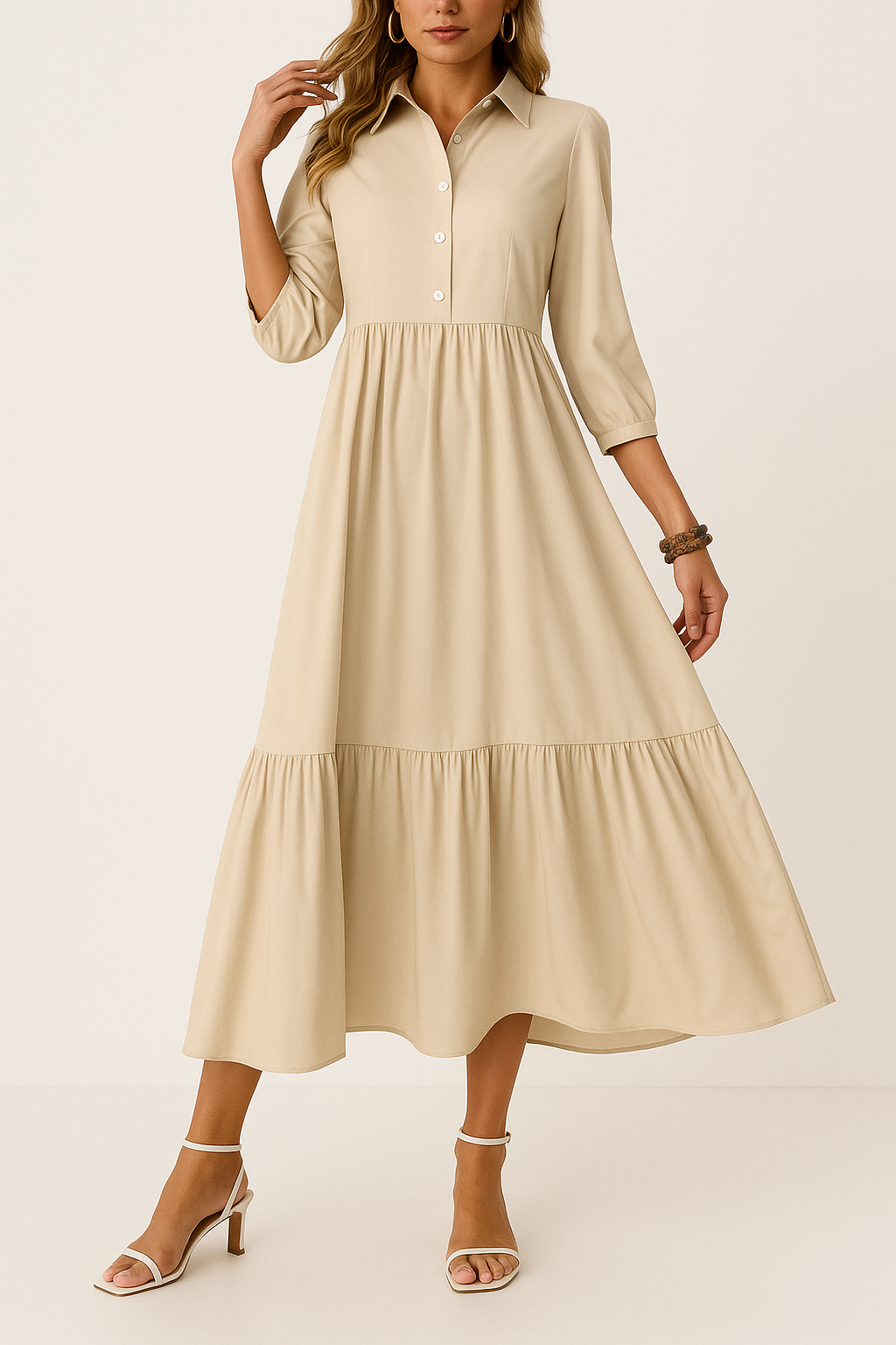 Lena - Flowing shirt dress