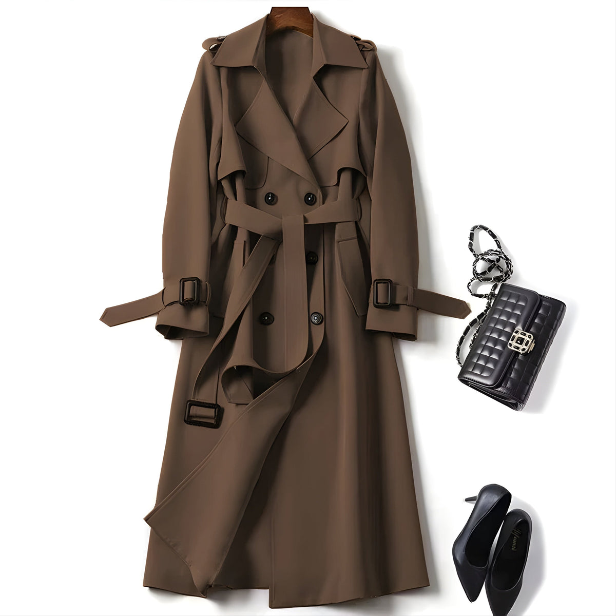 Carmina – Elegant Belted Trench Coat