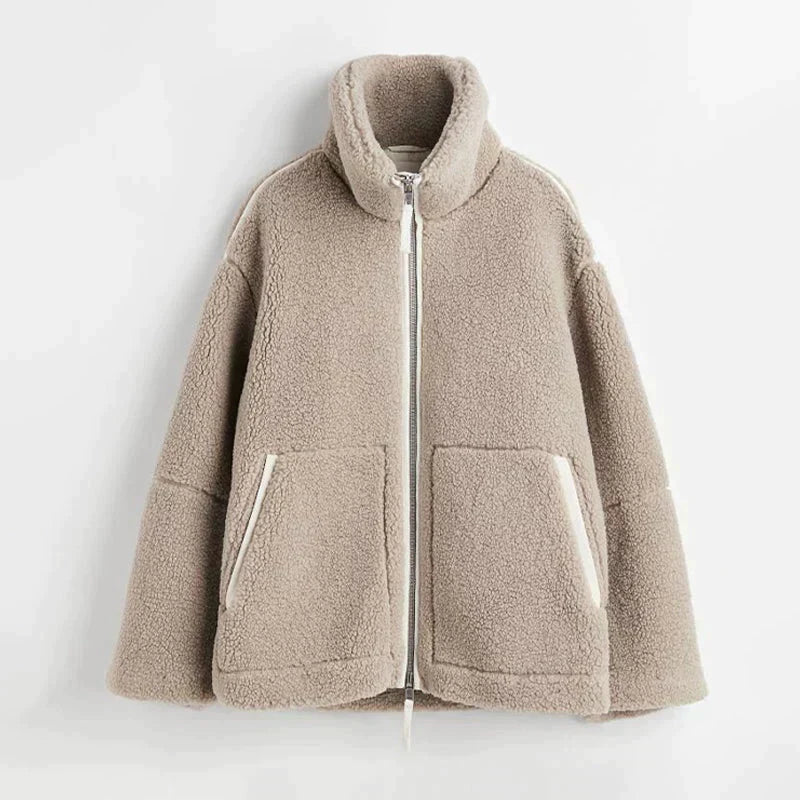 Jacky – Oversized Teddy Fleece Jacket