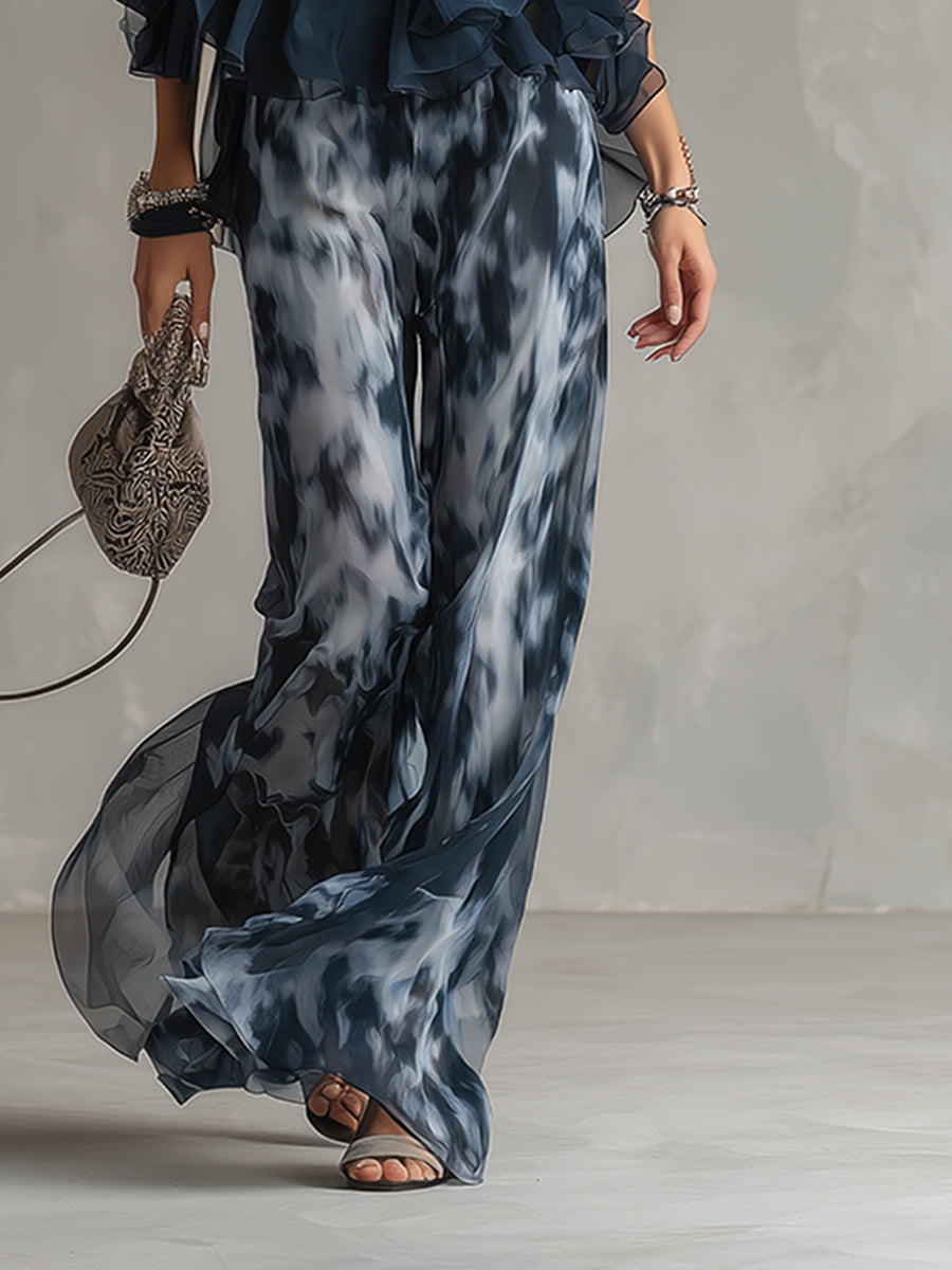 Magnolia™ | Lightweight flowing Top and Wide-leg Trousers Set