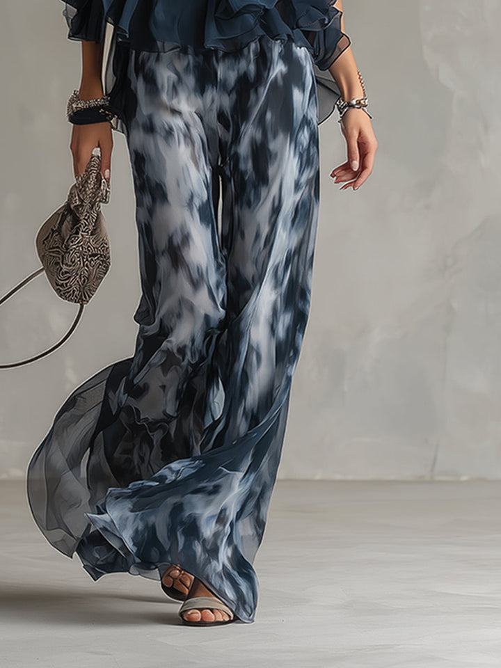 Magnolia™ | Lightweight flowing Top and Wide-leg Trousers Set