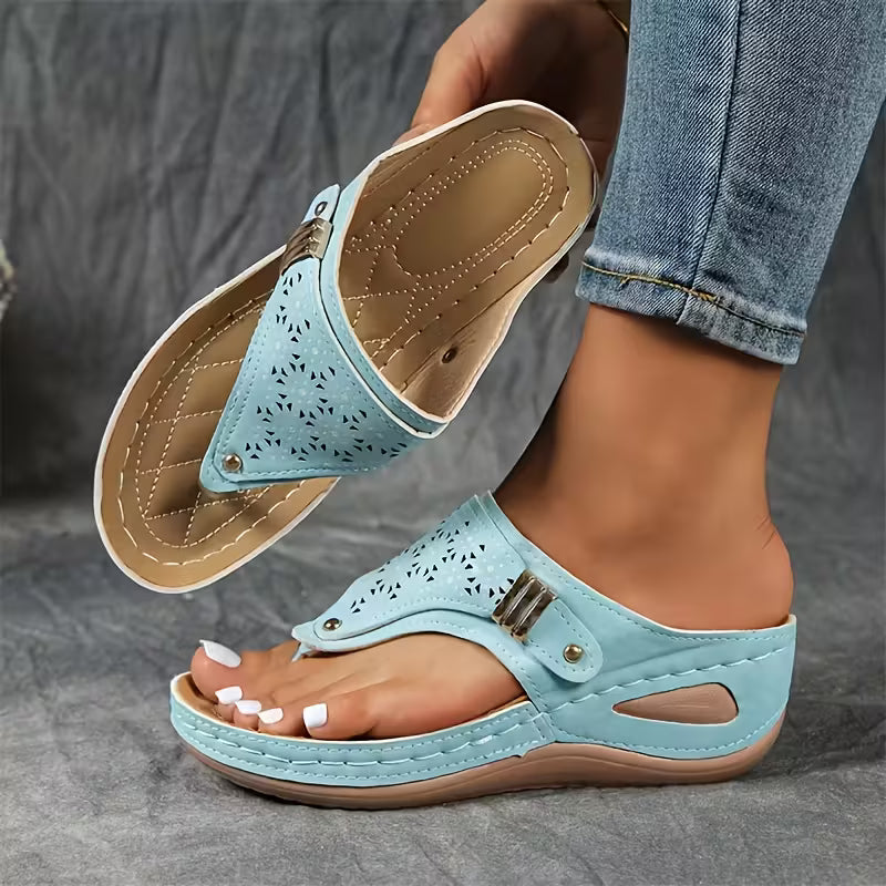 Hayley - Comfortable Wedge Sandals