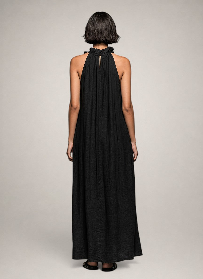Darlene - Sleeveless Linen Maxi Dress