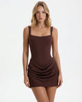 Ryzza - Draped Snatched Mini Dress